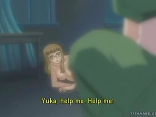 Erotic toon mademoiselle with huge titties gets cum on her glasses and screwed hard