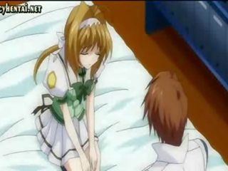Dua anime jururawat mendapat pancutan air mani