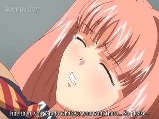 Anime x rated video queen gets fucked doggy style by a villain