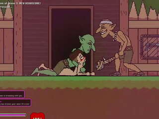 Captivity &vert; etapp 3 &vert; alasti naissoost survivor fights tema viis kaudu randy goblins kuid fails ja saab perses raske neelamine liters kohta sperma &vert; hentai mäng gameplay p3
