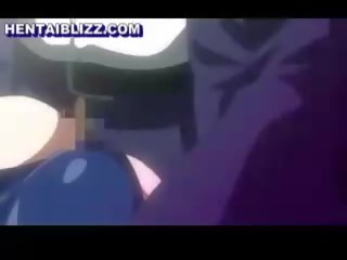 Lucky hentai youngster fucked several time anime coeds