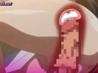 Vild animen läraren åtnjuter en penisen
