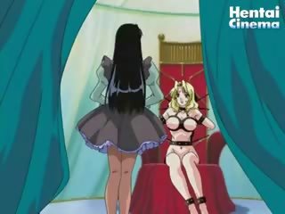 Παθιασμένο hentai γκόμενα dresses επάνω και θεατρικά έργα με αυτήν ξανθός/ιά