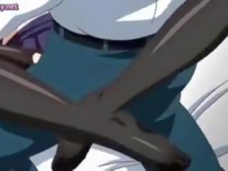 Sedusive animen teenie slick gammal fett johnson i bil