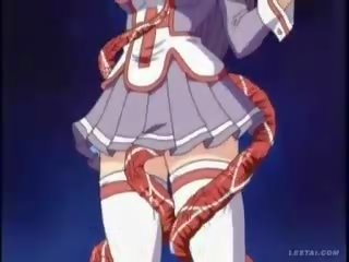 Hentai anime dívka obtěžoval s tentacles