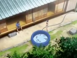 Heetste romantiek anime klem met ongecensureerde anaal, groep