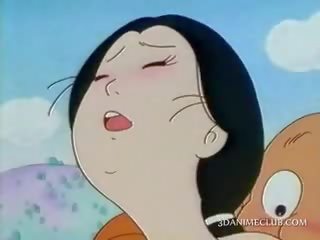 Perfected anime asiatisk knullet utendørs av henne varmt til trot adolescent