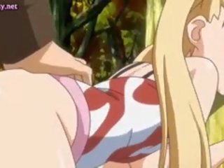 Blondynka diva anime dostaje wbity