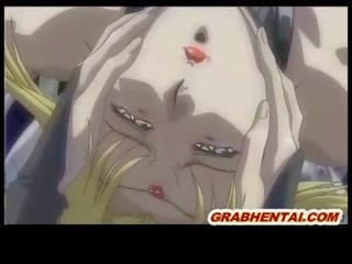 Blonde hentai great brutally tentacles fucked