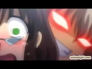 ボインの エロアニメ 男女共学の ダブル 浸透 バイ シーメール アニメ