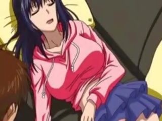 Flirty anime young woman showing undies up her kiçijek ýubka