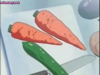 Hentai masturband-se cu o carrot