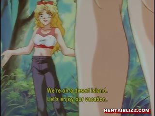 Blondynka hentai ciężko grupowe w the cave