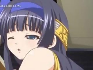Armas anime kool tütar puhumine riist sisse lähivõte