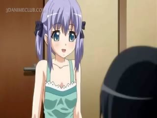 Shy Hentai Doll In Apron Jumping Craving manhood In Bed