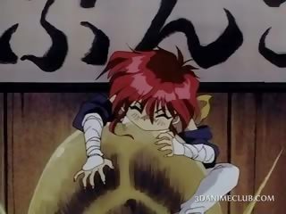 Redhead anime magkasintahan makakakuha ng sa tuktok ng a malaki titi statue