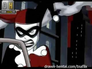Superhero erişkin klips - batman vs harley quinn
