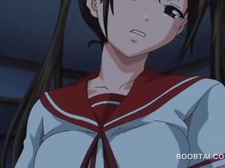 Marvelous hentai brunette burungpun licked and fucked in