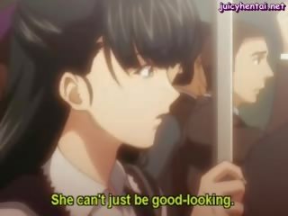Anime lesbijki tribbing i całowanie