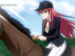 Nudo sedusive anime rossa in hardcore anime scene
