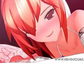 Anime girls Futanari young lady Hikari Summer Masturbation 3D nude