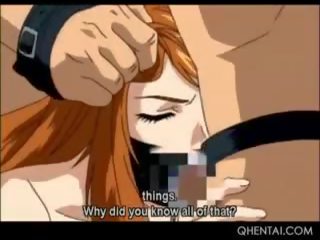 Hentai Redhead x rated clip Slave Gets Mouth And Cunt Smashed
