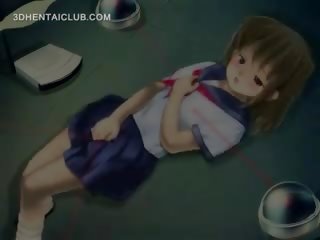 Hentai bolacha em escola uniforme masturbação cona