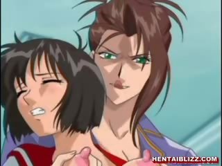 Jepang animasi pornografi putri mendapat squeezed dan clamp dia tetek