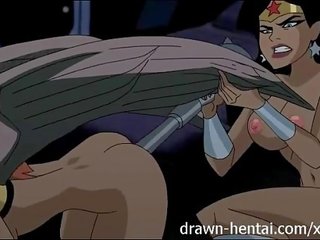 Justice League Hentai - Two chicks for Batman shaft