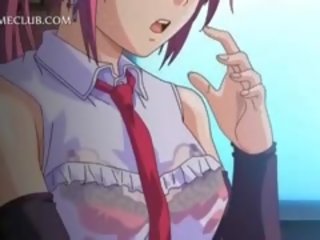 Cute Anime Hottie Blowing A Huge Loaded pecker