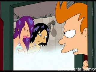 Futurama hentai - suihku kolmikko