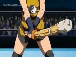 Jätte wrestler hårdporr knull en söta animen ung kvinna