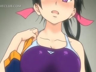 Anime sporty girls having hardcore X rated movie video in the