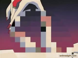 Geketend hentai hard geneukt door shemale anime